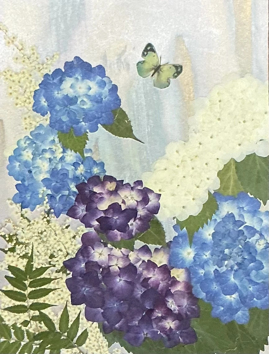 原画】一点物 建物の花 一点物 原画｜カラフルフラワーアート