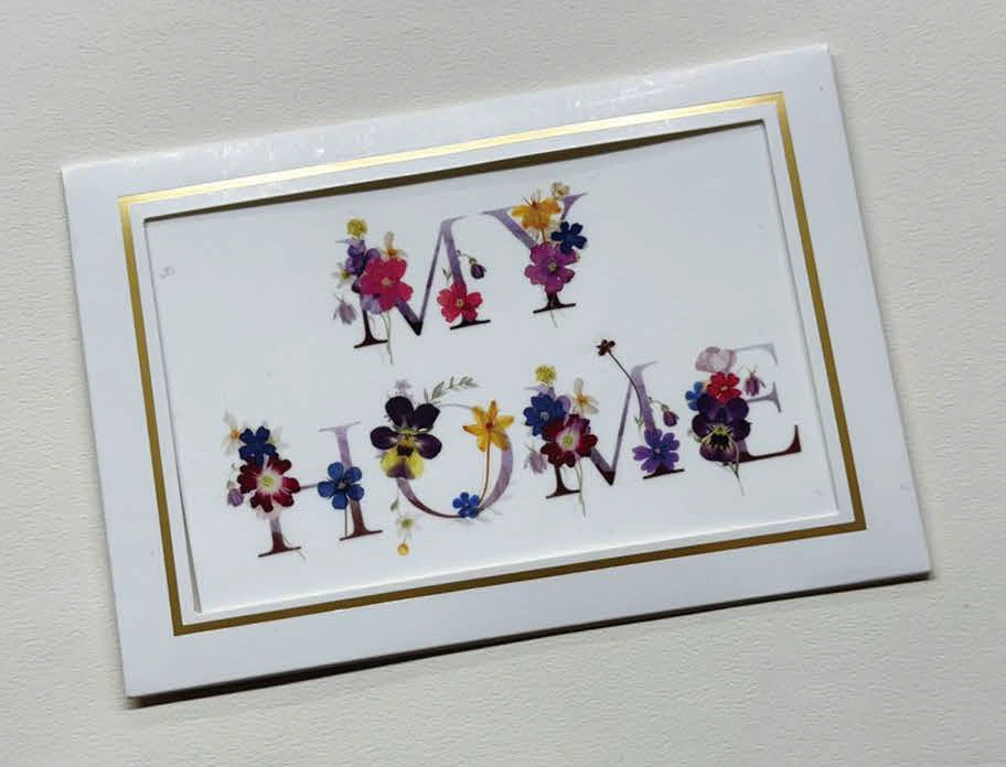 押し花プリント レタリングシートの使い方