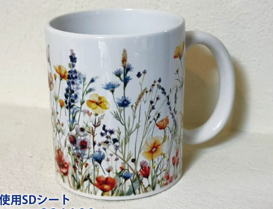 押し花プリント　絵柄を重ねる転写の注意点